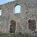 Lucas in the ruins of Greyfriars, A Cambridge Reunion on the Beach, Dunwich, Suffolk - 23rd August 2023