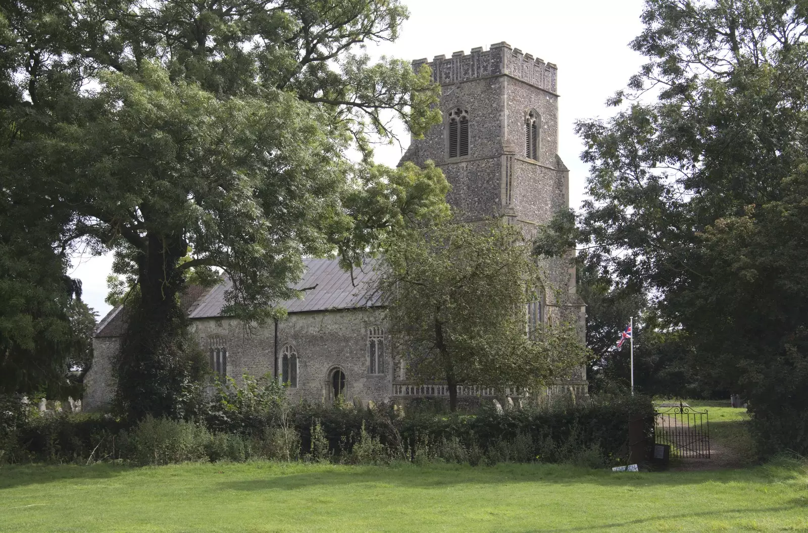 St. Nicholas' Church, Bedfield, from The BSCC at the Cock Inn and a Flute Exam, Bedfield, Suffolk - 25th August 2023