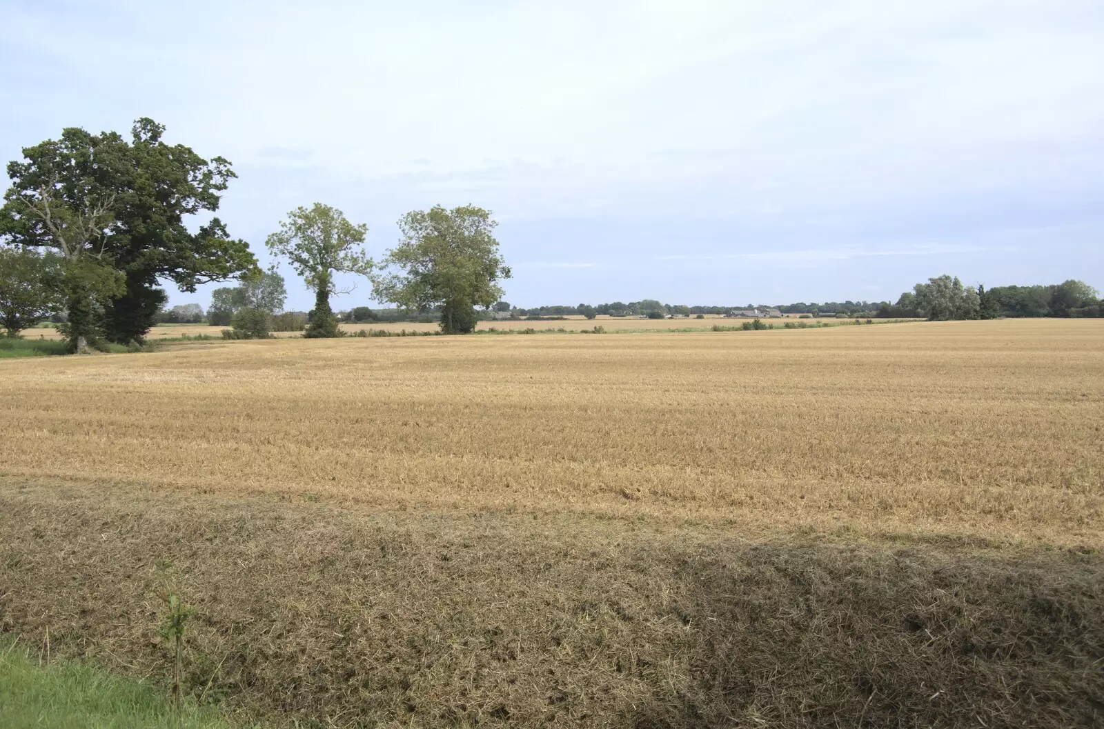 There's a nice view over the fields , from The BSCC at the Cock Inn and a Flute Exam, Bedfield, Suffolk - 25th August 2023