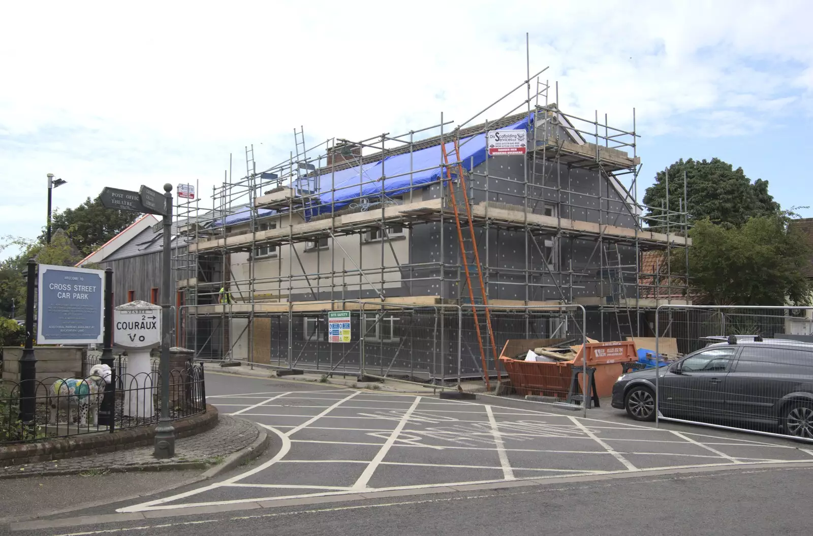 The old council offices in Eye are done up, from The BSCC at the Cock Inn and a Flute Exam, Bedfield, Suffolk - 25th August 2023