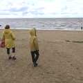 Isobel and Harry look out to sea at Snettisham, Camping on the Edge at Snettisham Beach, Norfolk - 28th August 2023