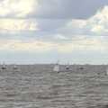Toppers and other dinghies are out in a stiff breeze, Camping on the Edge at Snettisham Beach, Norfolk - 28th August 2023