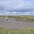 The tide is well out at Brancaster Staithe, Camping on the Edge at Snettisham Beach, Norfolk - 28th August 2023