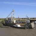 Derelict fishing boats, Camping on the Edge at Snettisham Beach, Norfolk - 28th August 2023