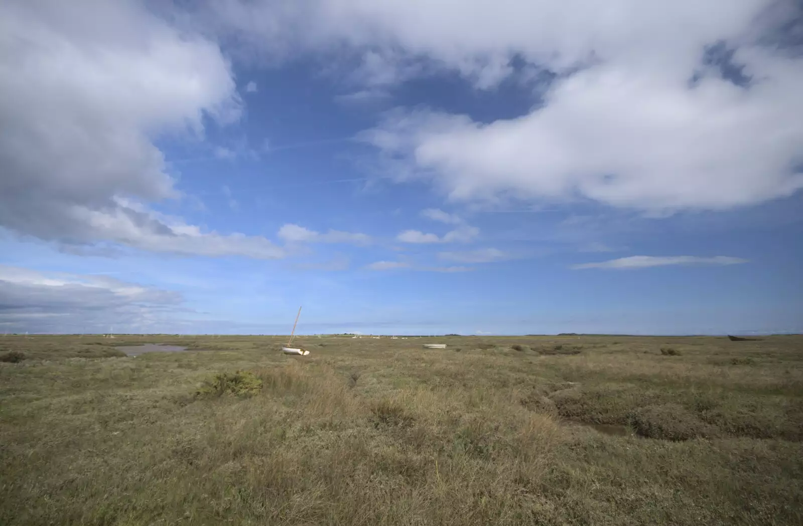 Big skies over the marshes of Brancaster, from Camping on the Edge at Snettisham Beach, Norfolk - 28th August 2023