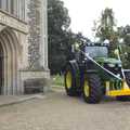 There's a large John Deere tractor outside , The Dragonfly Ride at Star Wing Brewery, Redgrave, Suffolk - 2nd September 2023