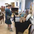 Isobel looks around in the Early Music Shop, Fred and the SYWO at Snape Maltings, Snape, Suffolk - 3rd September 2023