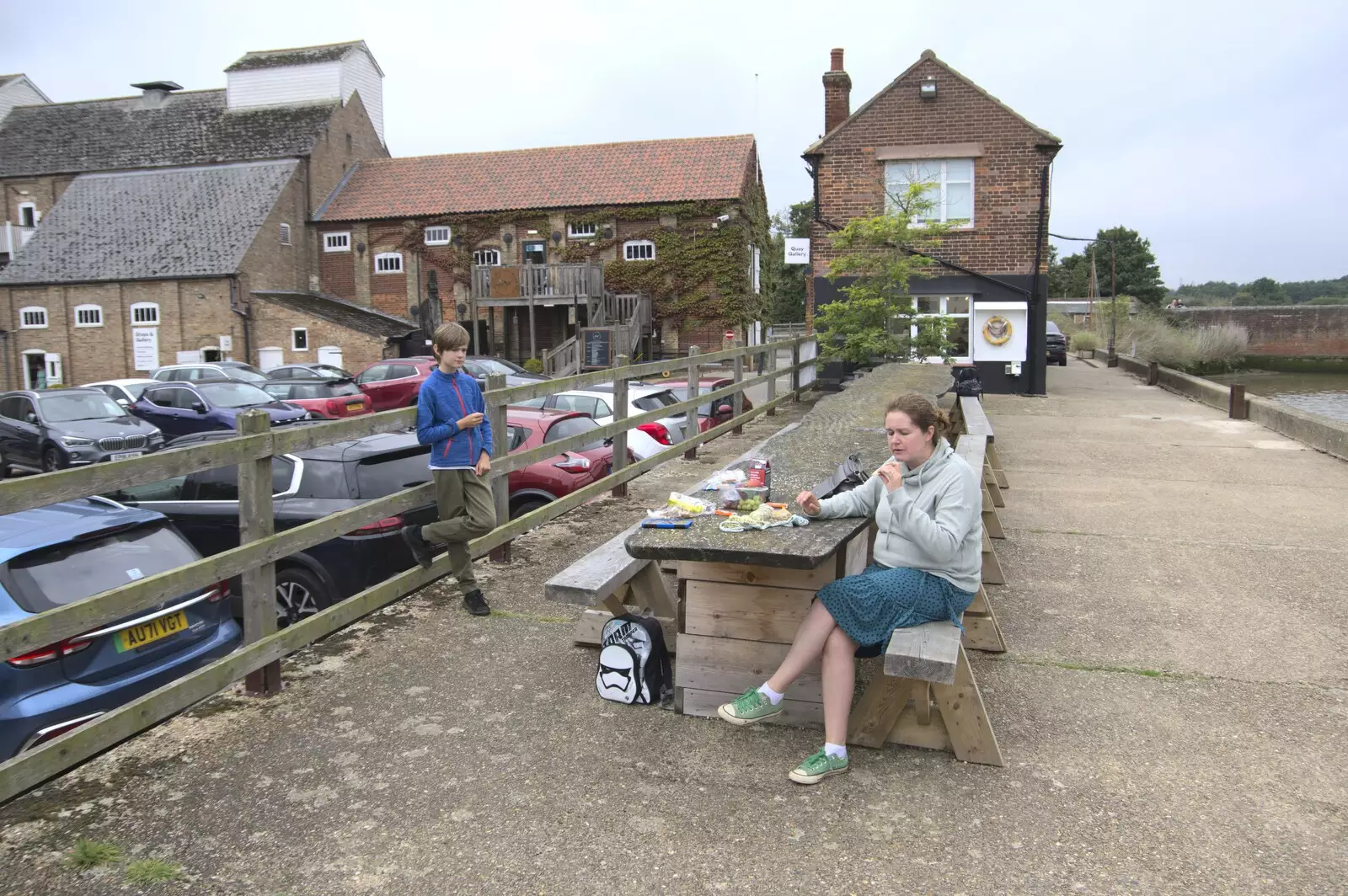 We have a picnic by the river, from Fred and the SYWO at Snape Maltings, Snape, Suffolk - 3rd September 2023