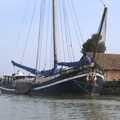 The giant Dutch barge moored at the Maltings, Fred and the SYWO at Snape Maltings, Snape, Suffolk - 3rd September 2023