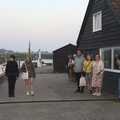 There's a small crowd watching the starlings , Fred and the SYWO at Snape Maltings, Snape, Suffolk - 3rd September 2023