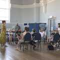 Isobel starts off on her panto workshop, Isobel's Pantomime Workshop, Town Hall, Eye - 9th September 2023