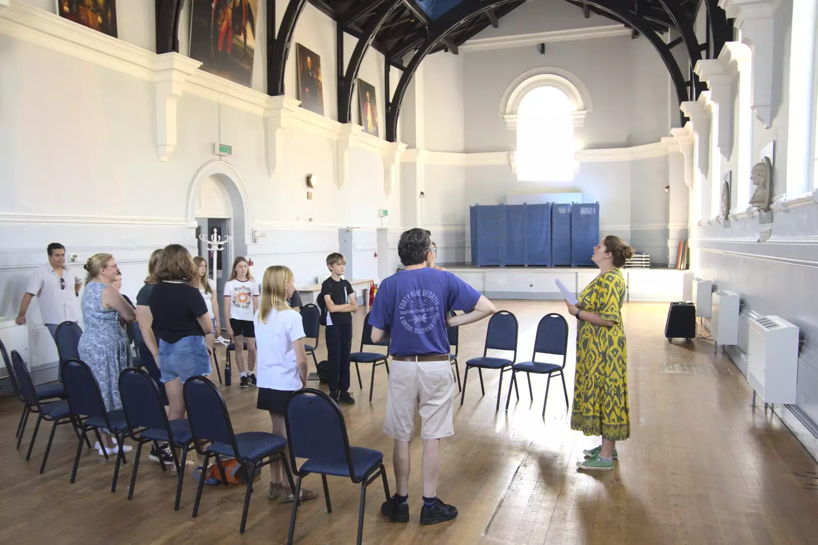 Isobel continues the workshop, from Isobel's Pantomime Workshop, Town Hall, Eye - 9th September 2023