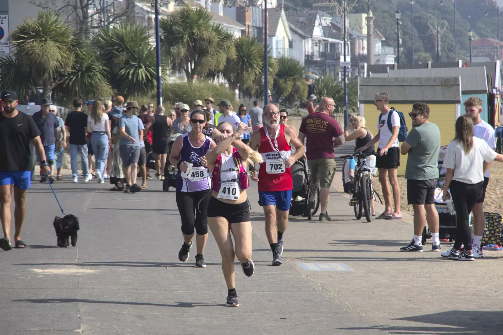 The last few runners are coming in, from A Postcard From Felixstowe Ferry, Suffolk - 10th September 2023