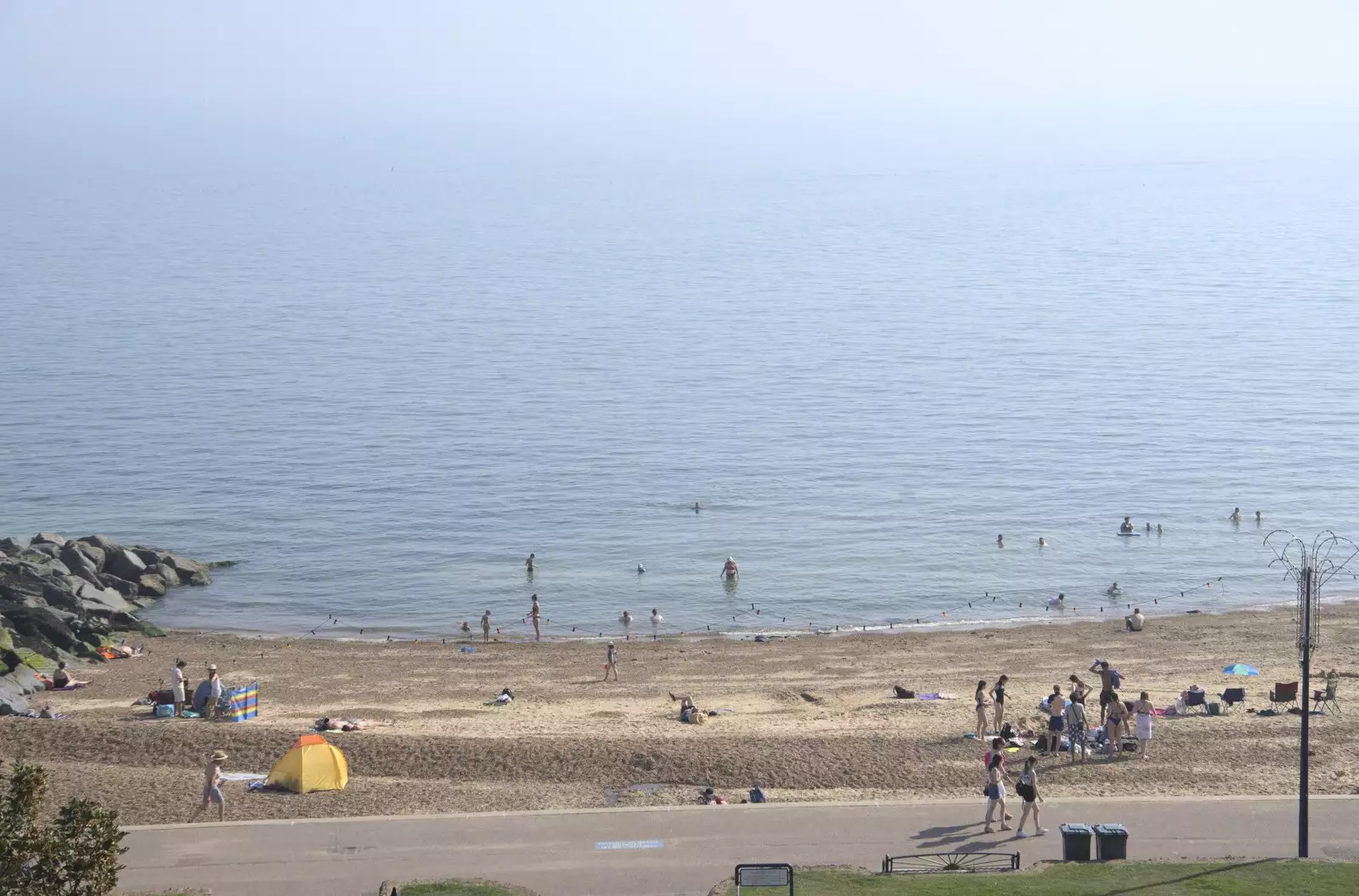 A last view of the beach, from A Postcard From Felixstowe Ferry, Suffolk - 10th September 2023