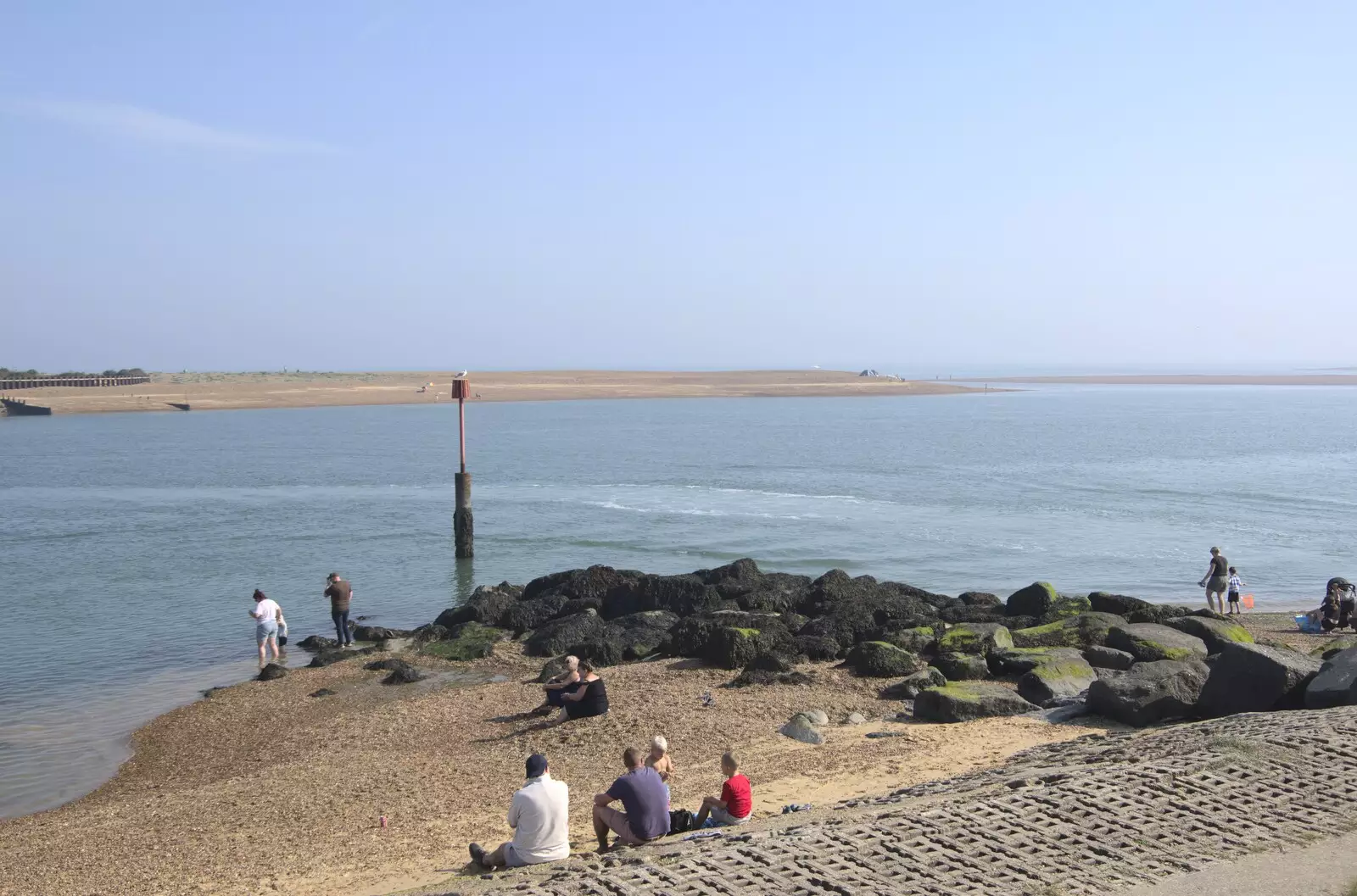 The mouth of the river Deben, from A Postcard From Felixstowe Ferry, Suffolk - 10th September 2023