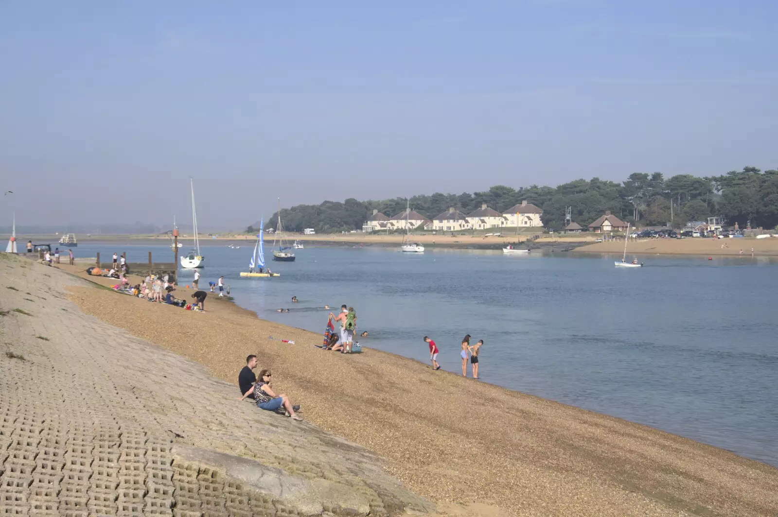 Looking up the River Deben, from A Postcard From Felixstowe Ferry, Suffolk - 10th September 2023