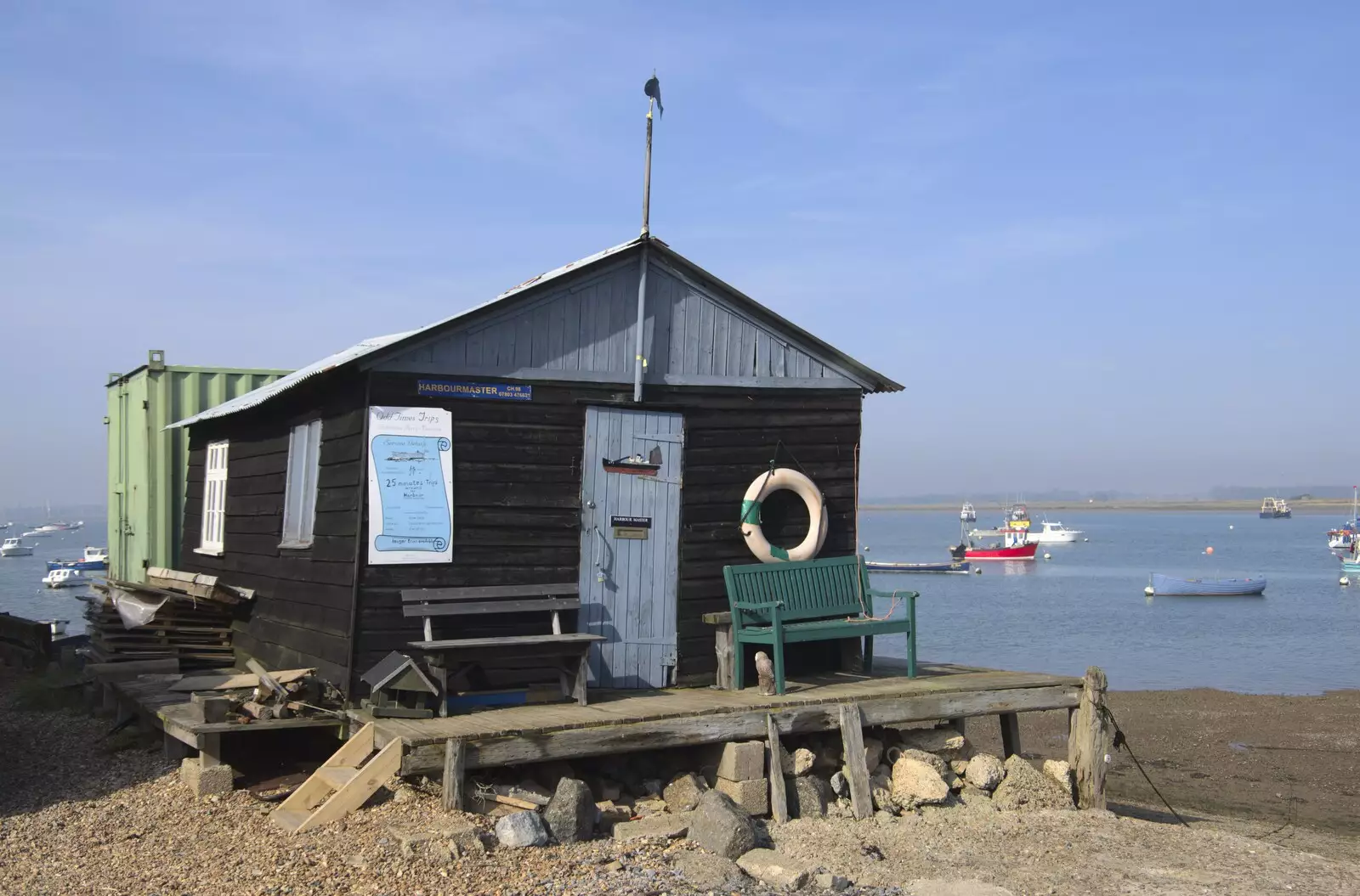 The Harbourmaster's office is all different angles, from A Postcard From Felixstowe Ferry, Suffolk - 10th September 2023