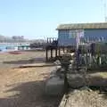 Isobel sits and looks out over the river, A Postcard From Felixstowe Ferry, Suffolk - 10th September 2023