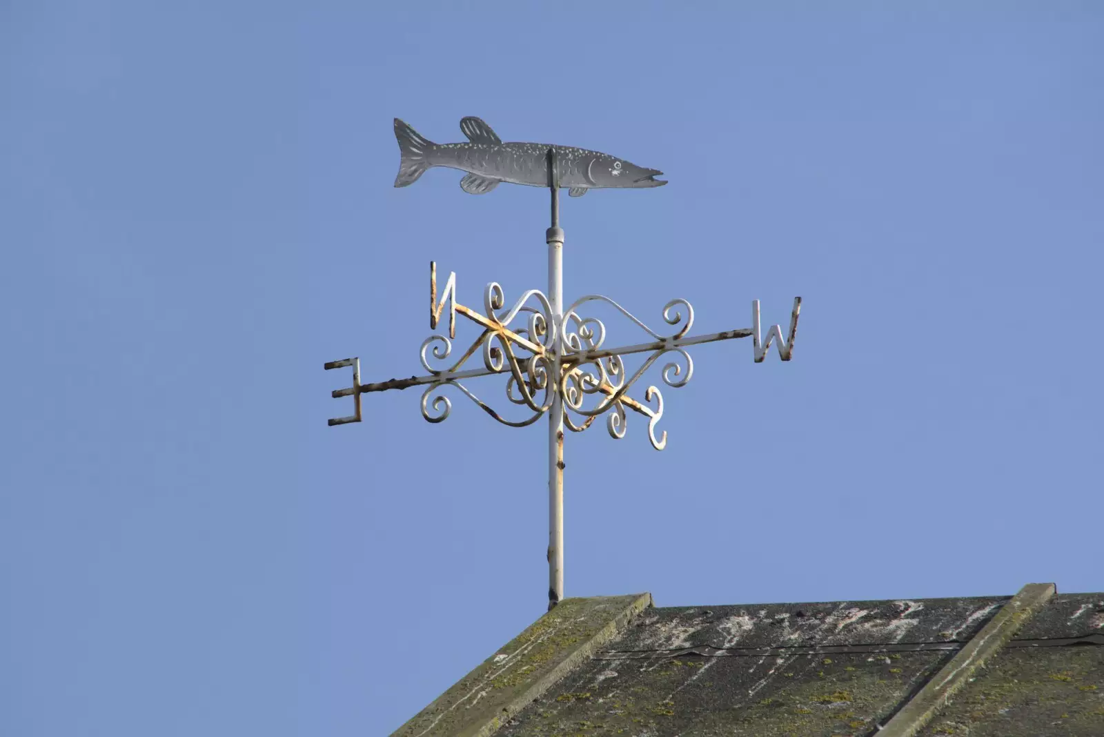 A salmon weather vane, from A Postcard From Felixstowe Ferry, Suffolk - 10th September 2023