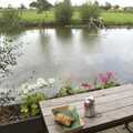 Lunch at the Old Buckenham campsite café, A Long Walk and a Long Ride, Hoxne and Kenninghall - 14th September 2023