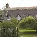 There's a bit of thatching 're-pointing' in Oakley, A Long Walk and a Long Ride, Hoxne and Kenninghall - 14th September 2023