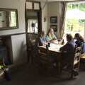 Isobel's lunch group in the Swan, A Long Walk and a Long Ride, Hoxne and Kenninghall - 14th September 2023