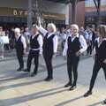 A waistcoat Morris troup do stuff with knives, A Brome Quiz and a Morris Dancing Festival, Norwich - 16th September 2023