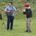 Mario and Fred play some musical accompaniment, Isobel's Second Pantomime Workshop, and the GSB at Yaxley, Suffolk - 17th September 2023