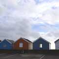 The beach huts of Southwold, The Waverley Paddle Steamer at Southwold Pier, Suffolk - 27th September 2023