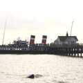 The paddle steamer Waverley at Southwold Pier, The Waverley Paddle Steamer at Southwold Pier, Suffolk - 27th September 2023