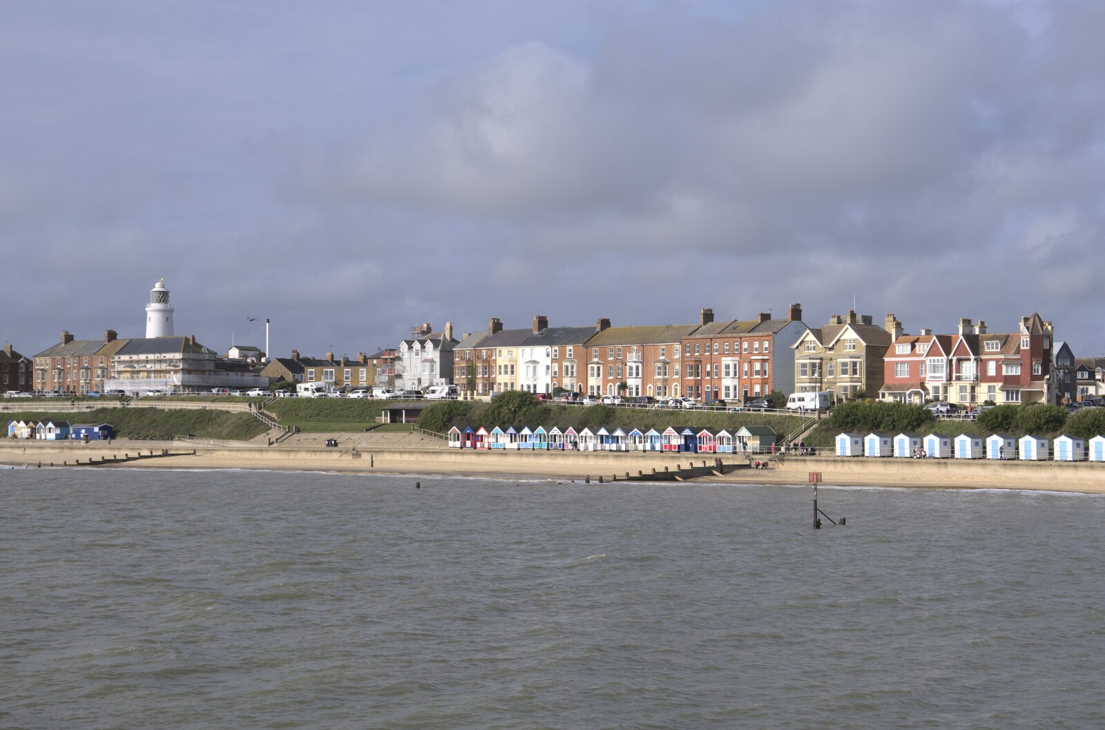 A classic view of Southwold from The Waverley Paddle Steamer at Southwold Pier, Suffolk - 27th September 2023