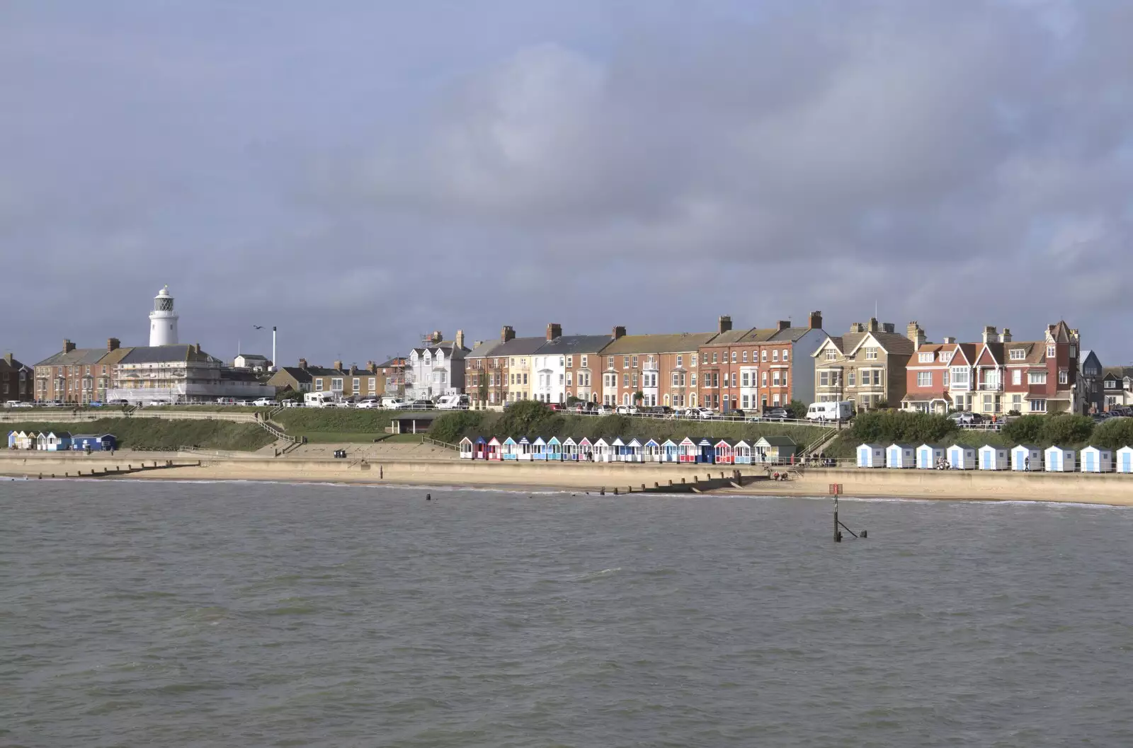 A classic view of Southwold, from The Waverley Paddle Steamer at Southwold Pier, Suffolk - 27th September 2023