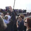 The boat and the pier are packed, The Waverley Paddle Steamer at Southwold Pier, Suffolk - 27th September 2023