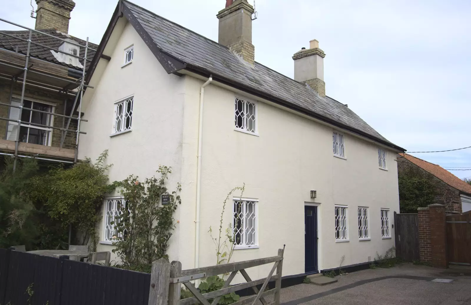 The Reading Room cottage, with original windows, from The Waverley Paddle Steamer at Southwold Pier, Suffolk - 27th September 2023