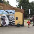 A vulture mural, Another Afternoon at the Zoo, Banham, Norfolk - 1st October 2023