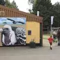 A vulture mural, Another Afternoon at the Zoo, Banham, Norfolk - 1st October 2023