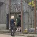 It's feeding time for some parakeets, Another Afternoon at the Zoo, Banham, Norfolk - 1st October 2023