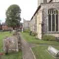 The graveyard of St. Martin's church, A Postcard From New Buckenham, Norfolk - 5th October 2023