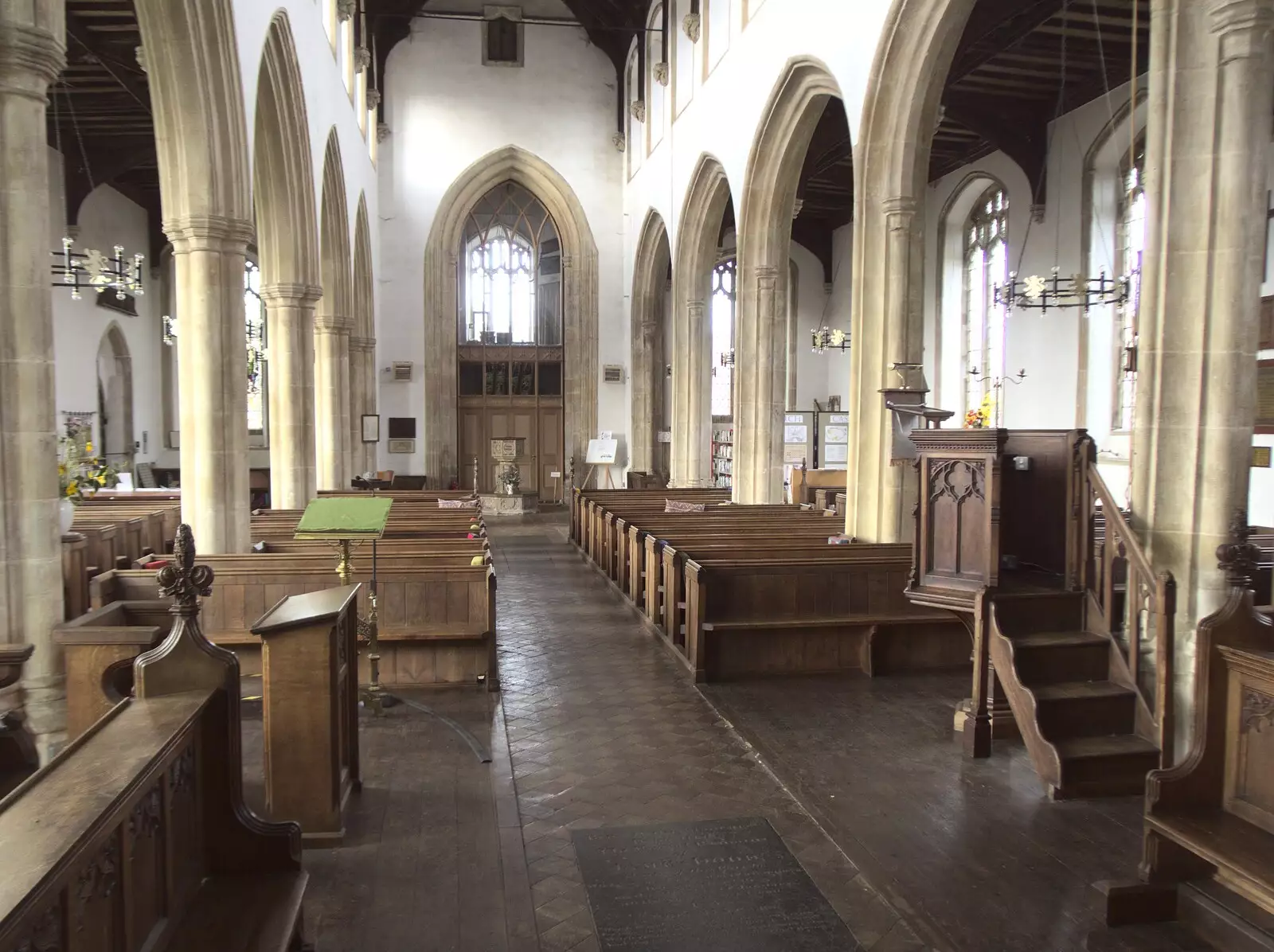 Inside St. Martin's, from A Postcard From New Buckenham, Norfolk - 5th October 2023