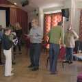 Mingling around in the community centre, Oaksmere's Oaktoberfest and Music at Palgrave, Suffolk - 14th October 2023