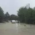 There's a dude swimming in the A143 at Wattisfield, Tales From The Floods, Bury St. Edmunds and Walsham Le Willows, Suffolk - 20th October 2023