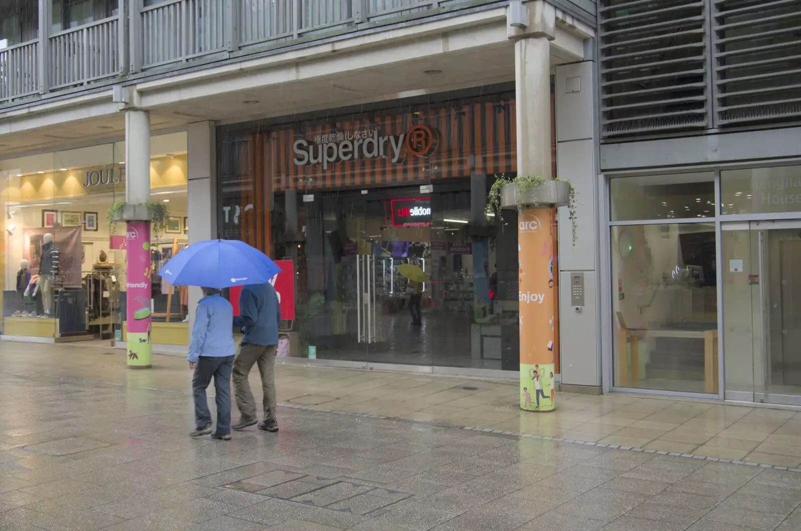 Superdry seems to have shut up shop as well, from Tales From The Floods, Bury St. Edmunds and Walsham Le Willows, Suffolk - 20th October 2023