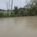 The road to Finningham is actually a river, Tales From The Floods, Bury St. Edmunds and Walsham Le Willows, Suffolk - 20th October 2023