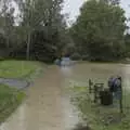 Another view of the road to Walsham Le Willows, Tales From The Floods, Bury St. Edmunds and Walsham Le Willows, Suffolk - 20th October 2023