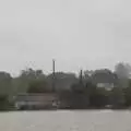 A view of the bridge from down the road, Tales From The Floods, Bury St. Edmunds and Walsham Le Willows, Suffolk - 20th October 2023