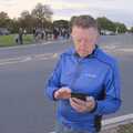 Gaz is on his phone, A Giant Load on the A140, Yaxley, Suffolk - 22nd October 2023