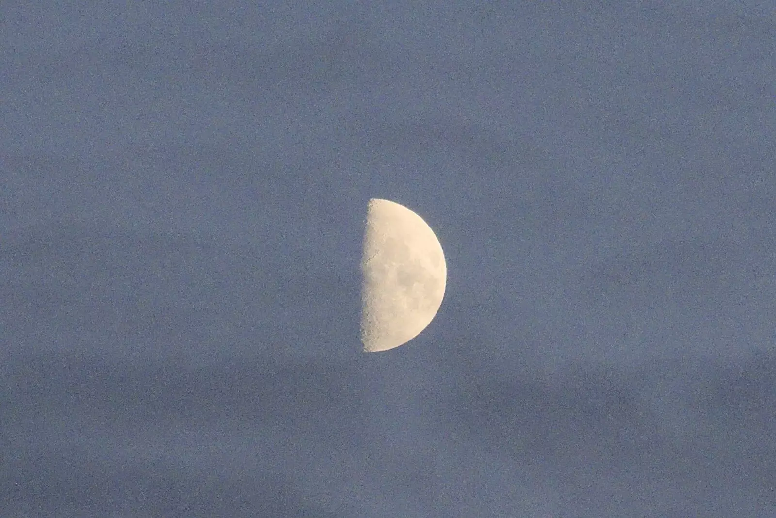 The moon in a paper sky, from A Giant Load on the A140, Yaxley, Suffolk - 22nd October 2023