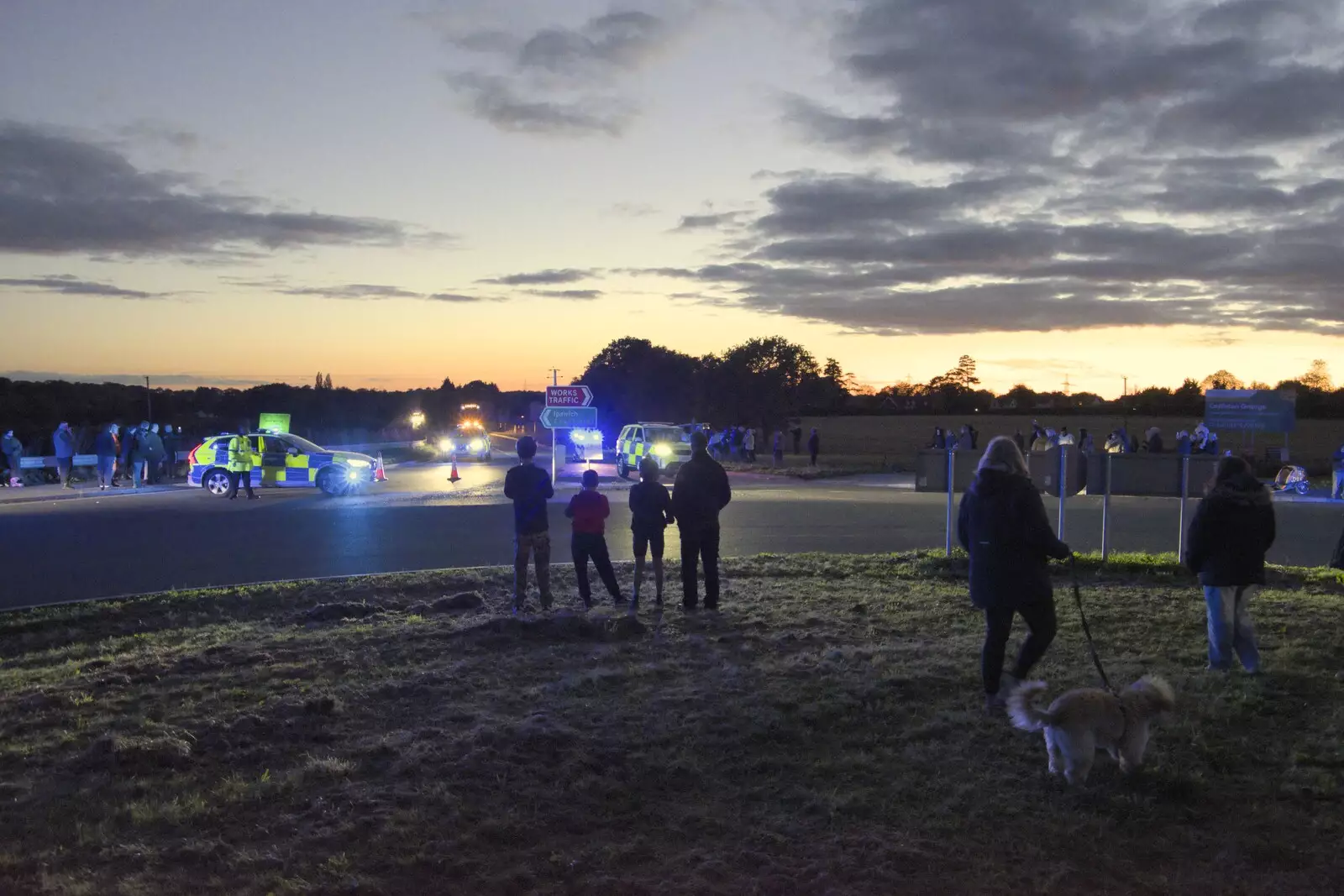 There's a good view from the roundabout, from A Giant Load on the A140, Yaxley, Suffolk - 22nd October 2023