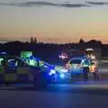 The police have reinforcements, A Giant Load on the A140, Yaxley, Suffolk - 22nd October 2023