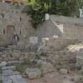 A lone cat roams some ancient ruins, The Cats of Rhodes, Ρόδος, Greece - 24th October 2023